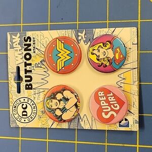 DC Comics Buttons 1.5" each